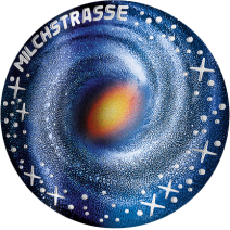 現貨 - 2021奧地利-銀河系+黑洞-曲面-20.74克銀幣(雙枚組)(含原廠收藏盒)