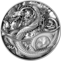 預購(限已確認者下單) - 2022查德-四海龍王系列-西海龍王(白龍)-敖閏-(2盎司銀+11.5盎司銅)銀幣