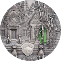 現貨 - 2019帛琉-蒂芙尼藝術系列-吳哥古蹟-2盎司仿古銀幣