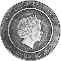 現貨 - 2020紐埃-梵谷系列-梵谷自畫像-(2盎司銀+11.5盎司銅)銀幣