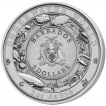 現貨 - 2020巴貝多-水下世界系列-斑海豹-3盎司銀幣