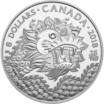 現貨 - 2018 加拿大-福龍-7.96克銀幣