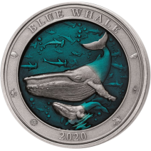 預購(確定有貨) - 2020巴貝多-水下世界系列-藍鯨-3盎司銀幣