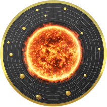 現貨 - 2021喀麥隆-太陽系系列-太陽-17.5克銀幣