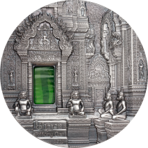 現貨 - 2019帛琉-蒂芙尼藝術系列-吳哥古蹟-2盎司仿古銀幣