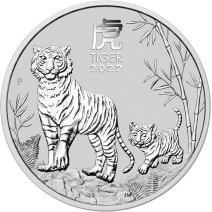 現貨 - 2022澳洲伯斯-生肖-虎年-1盎司銀幣(普幣)