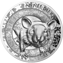 現貨 - 2020法國-生肖-鼠年-1盎司銀幣