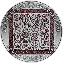 現貨 - 2021查德-三英戰呂布-(2盎銀+11.5盎司銅)銀幣