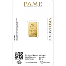 現貨(限量) - PAMP-財富女神-2.5克金條
