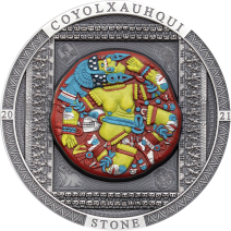 現貨 - 2020蒙古-考古與象徵主義系列-科約爾沙赫基之石(彩色版)-3盎司銀幣