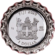 現貨 - 2020斐濟-可口可樂瓶蓋造型(中國版)-6克銀幣
