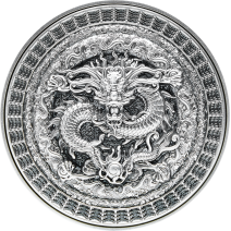 現貨 - 2021查德-紫禁龍-(2盎司銀+8盎司銅)銀幣