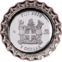 預購(即將到貨) - 2018斐濟-可口可樂-瓶蓋造型-6克銀幣