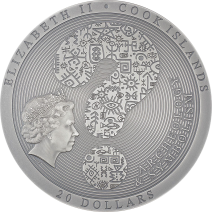 現貨(原廠已售罄) - 2021蒙古-考古與象徵主義系列-神像圖案銀鎏金飾板(部份鍍金版)-3盎司銀幣