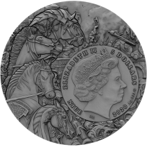 現貨 - 2020紐埃-啟示錄中的四騎士-黑馬-2盎司銀幣     