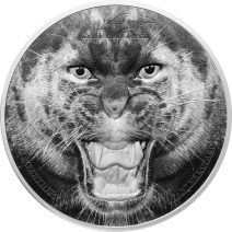現貨 - 2016坦尚尼亞-稀有野生動物系列-黑豹-2盎司銀幣