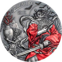 現貨 - 2019庫克群島-亞洲神話系列-鍾馗-3盎司銀幣