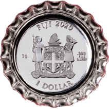 現貨 - 2020斐濟-可口可樂瓶蓋造型(埃及版)-6克銀幣