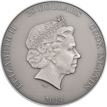現貨 - 2019 庫克群島-海神系列-波賽頓-3盎司銀幣