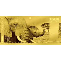 現貨 - 2018坦尚尼亞-大五系列-大象-1克金鈔