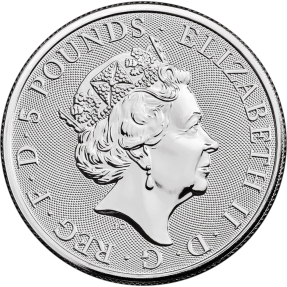 現貨 - 2022英國-都鐸野獸系列-英格蘭的獅子-2盎司銀幣(普鑄)(贈塑殼)