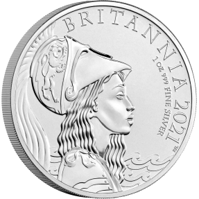 現貨 - 2021英國-不列顛女神-1盎司銀幣(普鑄)(盒裝)