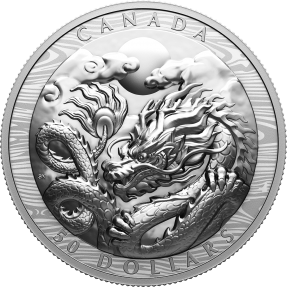 預購(限已確認者下單) - 2024加拿大-生肖-龍年-100.74克銀幣