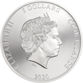 現貨 - 2020庫克群島-多彩人生系列-變色龍-1盎司銀幣