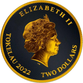 預購(限已確認者下單) - 2022托克勞-愛爾蘭-海伯尼亞(女神)-黑鉑金版-1盎司銀幣