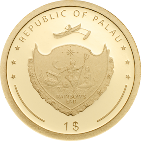 現貨 - 2018帛琉-盎司幸運系列-四葉草-1克金幣