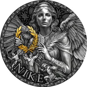預購(限已確認者下單) - 2024喀麥隆-偉大的希臘神話系列-尼姬(勝利女神)-2盎司銀幣