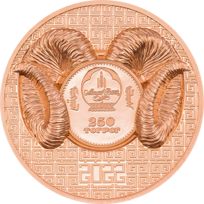 預購(確定有貨) - 2022蒙古-宏偉的盤羊-50克銅幣