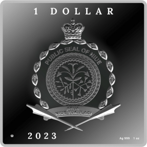 預購(限已確認者下單) - 2023紐埃-世界寶藏系列-李奧納多·達·文西-抱銀貂的女子-1盎司銀幣
