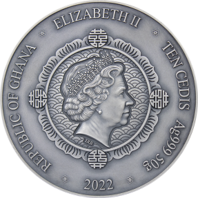 現貨 - 2022迦納-東方文化典藏系列-虎與龍-2盎司銀幣