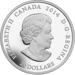 現貨 - 2014加拿大-幻想楓葉-綠-1盎司銀幣
