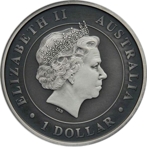 現貨 - 2015澳洲伯斯-無尾熊-1盎司銀幣-仿古版
