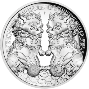 預購(確定有貨) - 2020澳洲伯斯-守護獅子-貔貅-2盎司銀幣(高浮雕-精鑄)