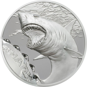 現貨 - 2017帛琉-咬痕系列-鯊-1盎司銀幣