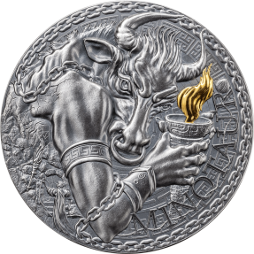 現貨(國際熱門系列) - 2023喀麥隆-偉大的希臘神話系列-米諾陶洛斯(牛頭人)-1盎司銀幣