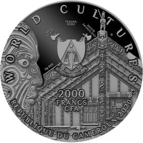現貨 - 2020喀麥隆-世界文化系列-哈卡舞(瑪瑙)-2盎司銀幣