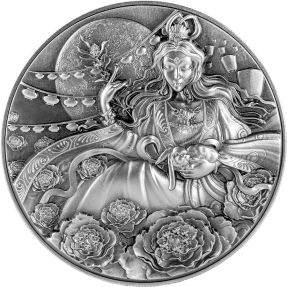 現貨 - 2023查德-嫦娥與玉兔-(1盎司銀+4.5盎司銅)銀幣