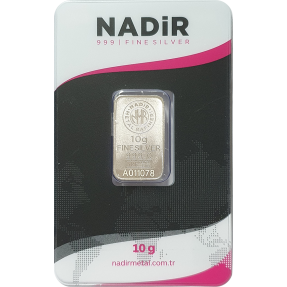 現貨 - Nadir-10克銀條(卡裝)