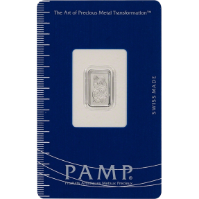 現貨 - PAMP-財富女神-1克鉑金條(卡裝)