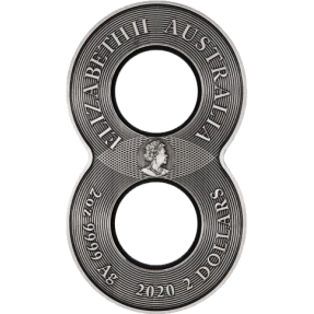 現貨 - 2020澳洲伯斯-龍與鳳-八字造型-2盎司銀幣