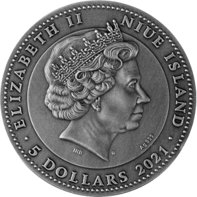 現貨 - 2021紐埃-紅寶石-聖甲蟲-2盎司銀幣