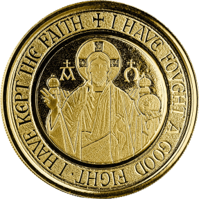 預購(限已確認者下單) - 2021薩摩亞-耶穌收藏系列-阿耳法和敖默加(Α & Ω)符號-1盎司金幣