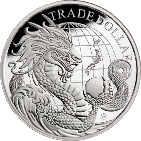 現貨 - 2023聖赫倫那-貿易銀元-現代日本-1盎司銀幣(精鑄)
