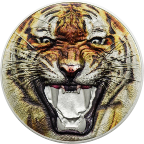 現貨 - 2017坦尚尼亞-稀有野生動物系列-孟加拉虎-2盎司銀幣