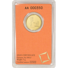 現貨 - Valcambi-5克金幣(卡裝)