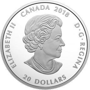 預購(限已確認者下單) - 2018加拿大-鑲嵌藝術系列-馴鹿-1盎司銀幣